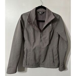 The North Face Jacket‎ Womens Small Taupe/Lavender Softshell Windwall Full Zip